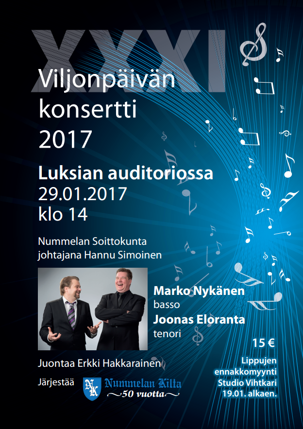 Viljonpäivän konsertti 2017